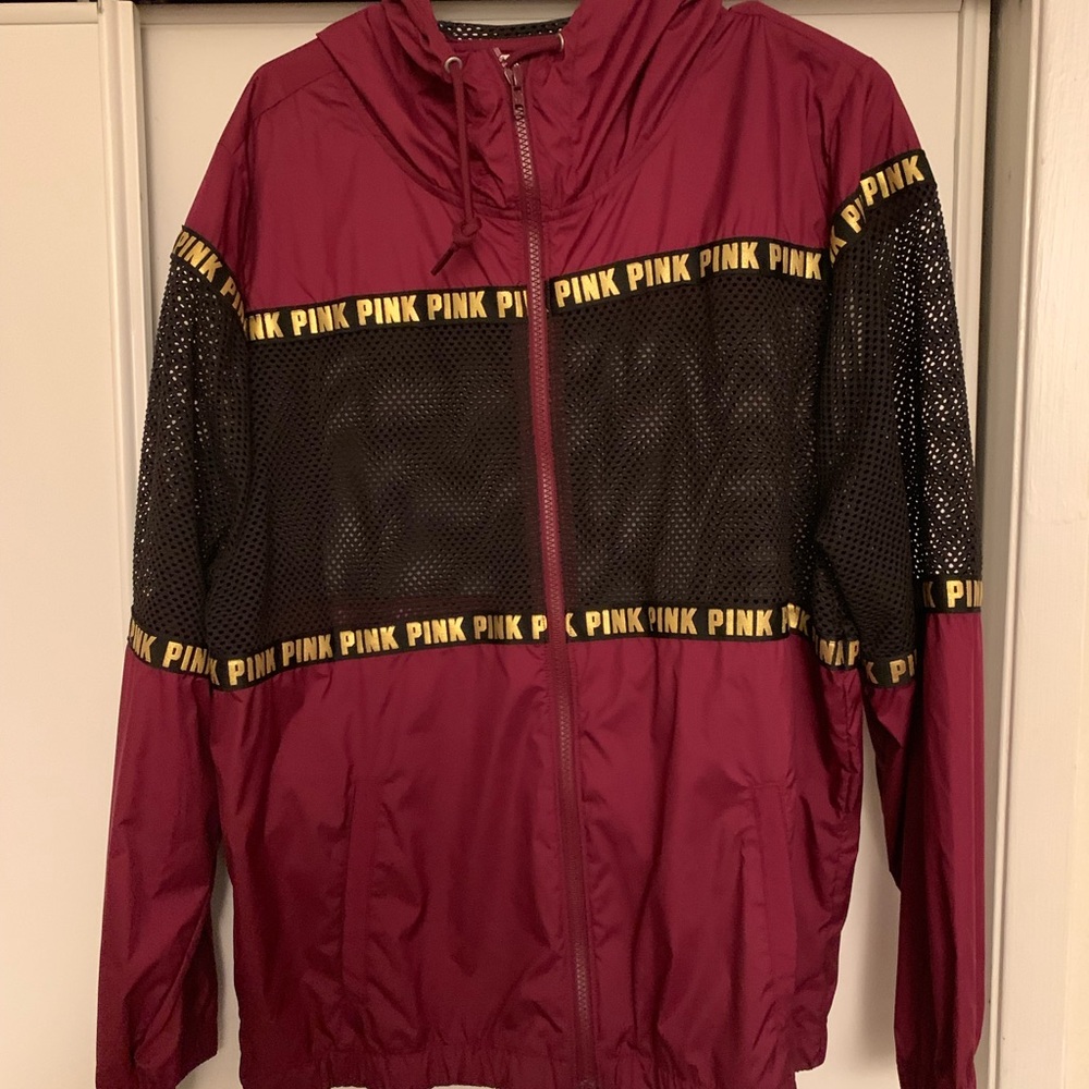 Pink windbreaker NWT